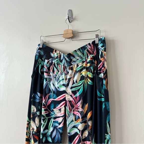 JOSEPH RIBKOFF-Floral Wide Leg Vacation Pants - Picture 3 of 9